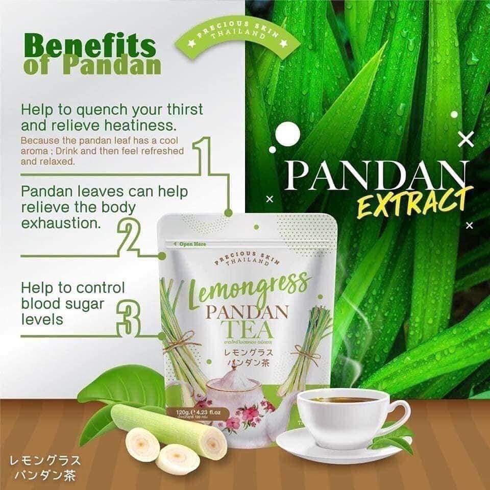 ภาพสินค้าชาตะไคร้ใบเตย Lemongrass Pandan Tea 120g ตะไคร้ใบเตยหอม จากธรรมชาติ 100%   120 g จากร้าน pimmycool_shopping บน Shopee ภาพที่ 2