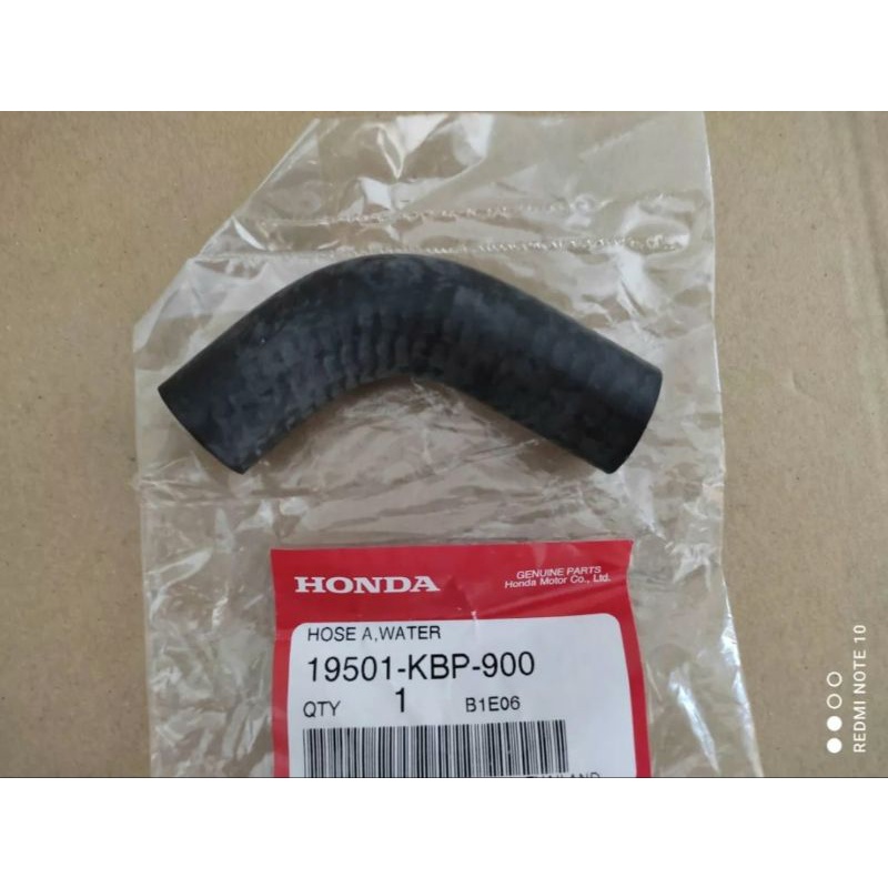 ยางท่อหม้อน้ำ-honda-แดช-dash-ตัวสั้นงอ-อะไหล่แท้ศูนย์-รหัส-19501-kbp-900