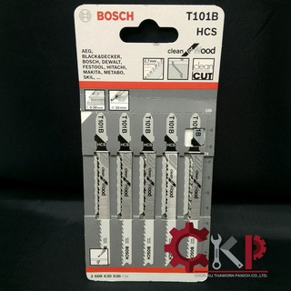 ใบเลื่อยจิ๊กซอว์ สำหรับตัดไม้ BOSCH T101B