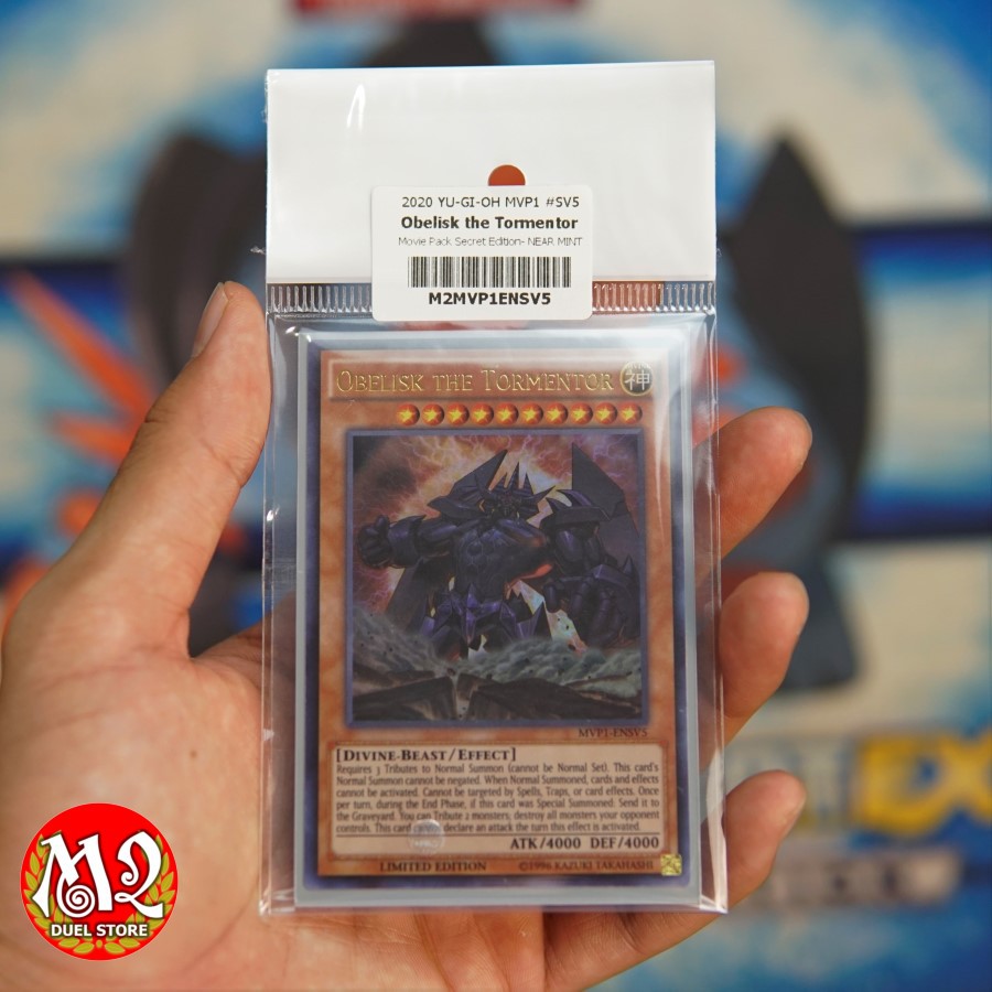 Yu-Gi-Oh! Obelisk The Tormentor GOLD SECRET RARE Movie Promo Card - MVPC-EN001 (MP)
