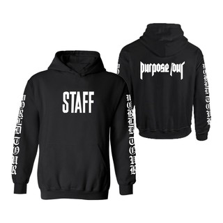 Alimoo เสื้อ Hoodies สำหรับคู่รักผู้ชายผ้าฝ้ายพิมพ์ STAFF Purpose Tour Plus Size XXS-4XL 1770B