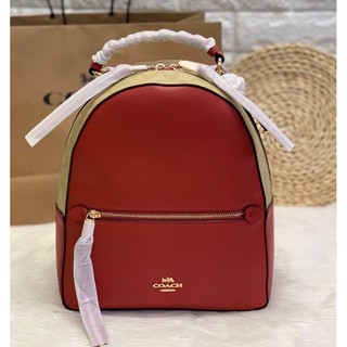 💥COACH Jordyn Backpack With Signature Canvas ((76622))