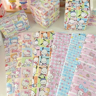 วอลเปเปอร์กระดาษทิชชู่ ลายจุด Sanrio Mymelody Cinnamoroll ขนาด 35*50 ซม. แฮนด์เมด DIY สําหรับห่อของขวัญ วันวาเลนไทน์ วันเกิด