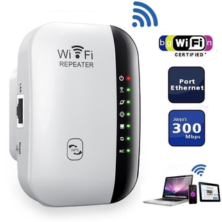 WiFi Repeater 300Mbps เครือข่ายไร้สาย Extender Wifi เราเตอร์บูสเตอร์ 2-4 กรัม ตัวขยายสัญญาณไวไฟ