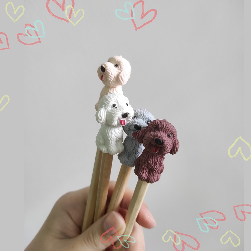 ภาพสินค้าดินสอไม้หัวยางลบ รูปแมว รูปหมา   ดินสอไม้ยางลบแมว ดินสอไม้ยางลบหมา (ยางลบถอดได้) จากร้าน lamun_art บน Shopee ภาพที่ 6