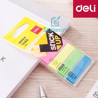 Deli A10402 Sticky Notesg เทปอินเด็กซ์ (5สี) กระดาษโน๊ตกาว โพสต์อิทโน๊ต โพสต์อิทโน๊ตแฟนซี กระดาษโน๊ตกาวแฟนซี