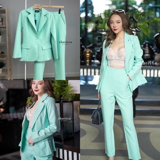 ❤️ M5 #30050 Set ชุดเซ็ต เซต2ชิ้น เซตสูทขายาว เซตสูทแฟชั่น เซตสูทผู้หญิง ชุดเข้าเซต ชุดออกงาน ชุดทำงาน CHARISSA