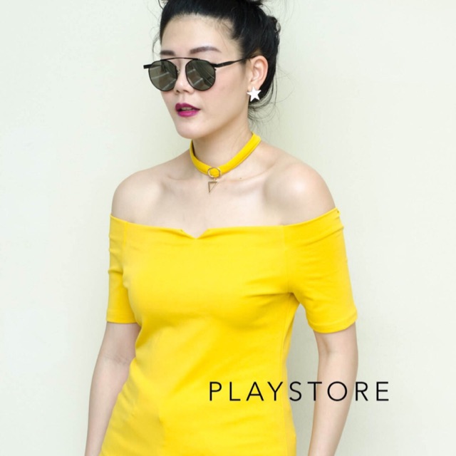 เสื้อปาดไหล่ทรงเบสิค