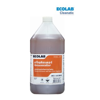 Ecolab (เอ็กโคแลบ) PE102-102500 กรีซคัดเตอร์: ผลิตภัณฑ์ขจัดคราบไขมันตามเตาชนิดเข้มข้น (3.8 ลิตร)