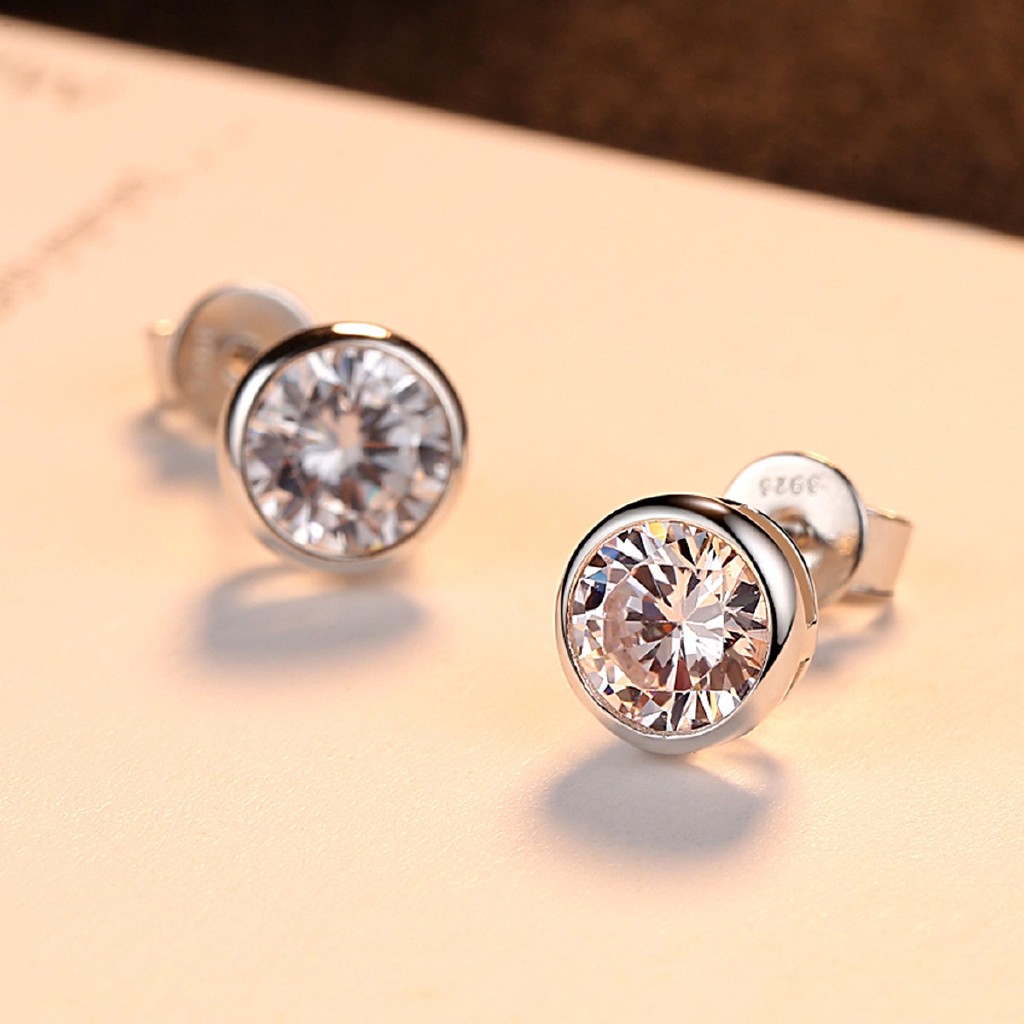 เดี่ยวเพชร-bezel-stud-earrings-ชุบทองคำขาว-18k-ทองคำขาวทองคำขาว-moissanite-กะรัตผู้หญิงต่างหูเพชร-de2-799