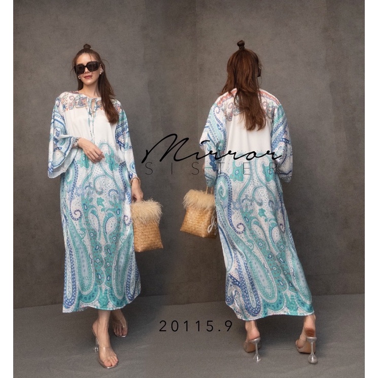 code-20115-9-เดรสทรงใส่สบาย-เดรสทรงหลวม-เดรสไปทะเล-งานป้าย-mirrorsister