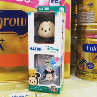 Natur ขวดนมคอแคบ แถมจุก Biomimic ไซส์M (ไบโอมิมิค) Disney Baby ขนาด 4oz/120ml