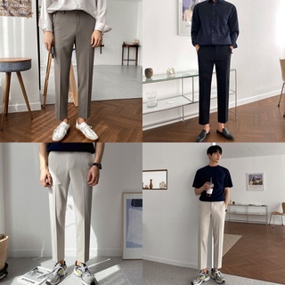 ภาพหน้าปกสินค้าSEOULSHIRTS PREMIUM 🇰🇷 กางเกงขายาว สแลครุ่นหนา ขาเต่อ ทิ้งตัวทรงสวย เอวสูงสไตล์เกาหลี P059 ที่เกี่ยวข้อง