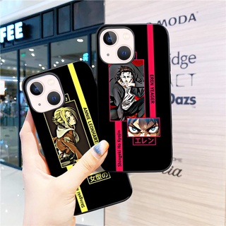 เคสโทรศัพท์มือถือแบบนิ่ม ลายอะนิเมะผ่าพิภพไททัน สําหรับ iPhone 11 Pro Max 12 13 7 8 Plus SE 2022