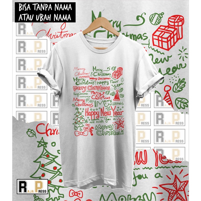 เสื้อยืดผ้าฝ้ายพิมพ์ลาย-เสื้อยืด-พิมพ์ลายคริสต์มาส-merry-christmas-santa-สําหรับเด็ก-และผู้ใหญ่-2022-2022