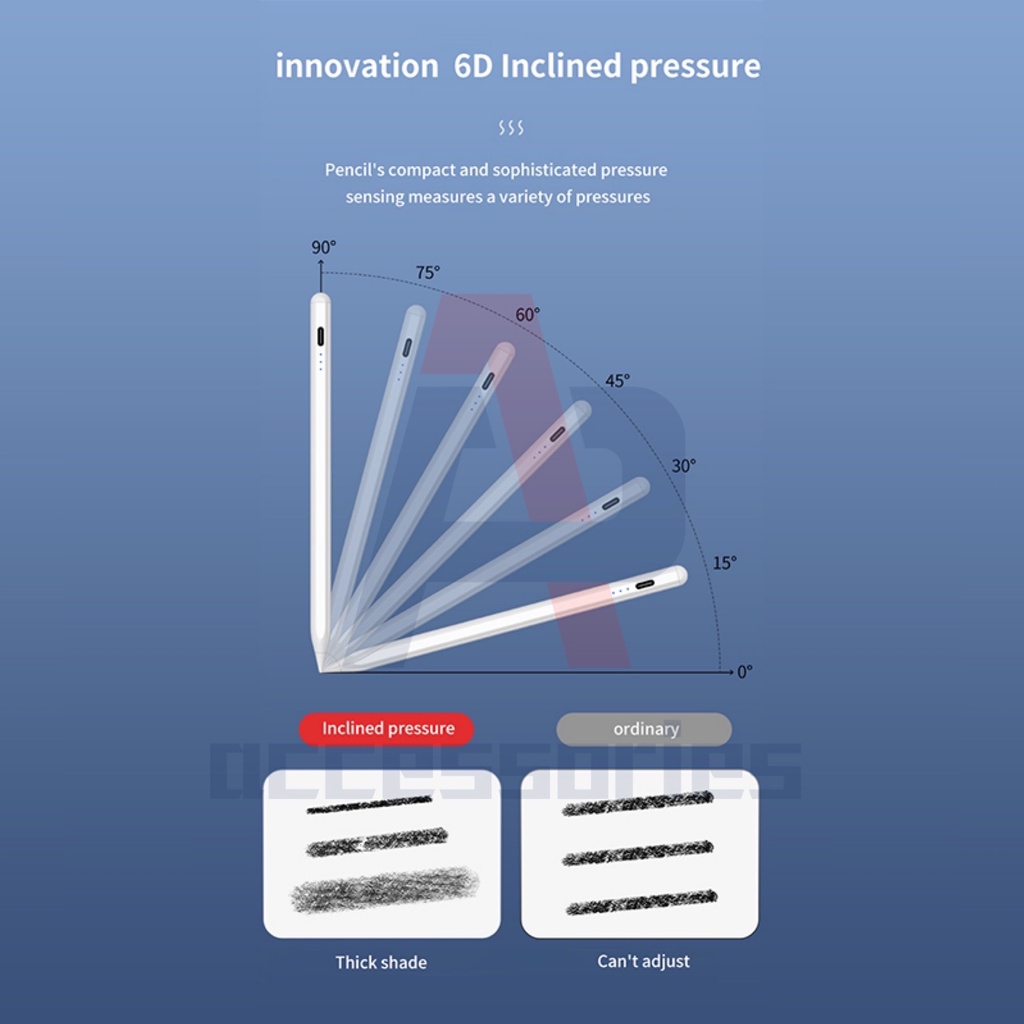 ใหม่ล่าสุด15th-วางมือบนจอ-แรเงา-ปากกาไอแพด-ปากกาสไตลัส-stylus-pen-2021-สำหรับ-ipad-gen7-gen8-gen9-air4-air3-m1-mini6