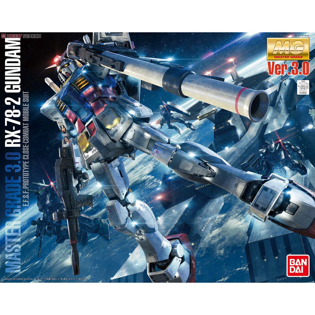 ภาพหน้าปกสินค้าMG RX-78-2 Gundam Ver.3.0 BANDAI 4573102616104 4543112836557 1790
