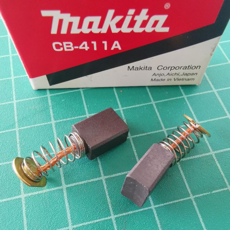 แปรงถ่าน CB411 แท้ 100% CB-411 A Makita Maktec MT954 MT958 MT953 MT190 ...