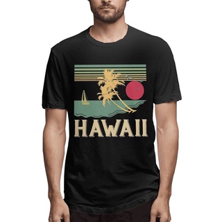 [S-5XL]เสื้อท็อปส์ ลาย Hawaiian Islands Aloha State สไตล์วินเทจ แฟชั่นคลาสสิก สําหรับผู้ชาย
