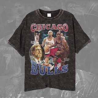 เสื้อยืด พิมพ์ลาย Nba Legend Players Of Chicago Bulls เหมาะกับเล่นบาสเก็ตบอล สําหรับผู้ชาย และผู้หญิงS-5XL