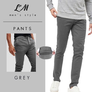 ภาพขนาดย่อของภาพหน้าปกสินค้ากางเกงขายาวผู้ชาย กางเกงcottonยืด ขายาวยืดได้ L'm men's style จากร้าน lm.official บน Shopee