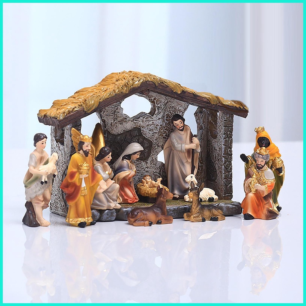 ชุดฟิกเกอร์-the-real-life-nativity-christmas-nativity-มั่นคง-สําหรับบ้าน-สํานักงาน-สวน-ในร่ม-และลิ้น