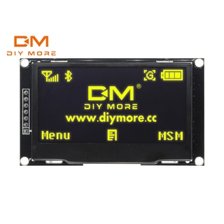 Diymore โมดูลจอแสดงผล Oled สีเหลือง 2.42 นิ้ว 12864 Iic I2C Spi Serial สําหรับ C51 Stm32