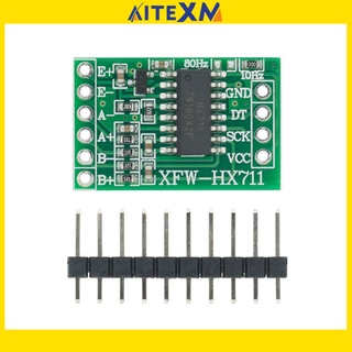 โมดูลไมโครคอนโทรลเลอร์ เซนเซอร์วัดความดัน HX711 ช่องคู่ 24 บิต ความแม่นยําสูง ขนาดเล็ก 1 ชิ้น