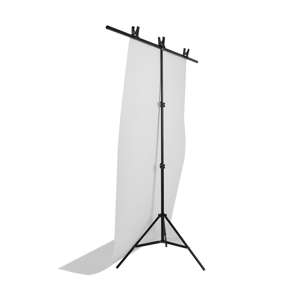 152cmx200cm-photography-pvc-background-support-stand-system-metal-with-3-clamps