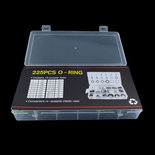 O ring 225 ชิ้น ยางโอริง อเนกประสงค์ คุณภาพสูง 18 ขนาด พร้อมกล่องพลาสติก