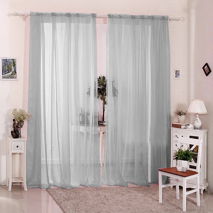ผ้าม่าน-voile-แบบเรียบ-2-แผง-ช่องใส่ของ-ด้านบน-140-ซม-สําหรับตกแต่งบ้าน-หน้าต่าง