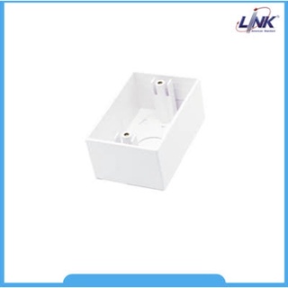 Link US-2016 Plastic Wall Box 2" x 4" Depth 47 mm. White Color