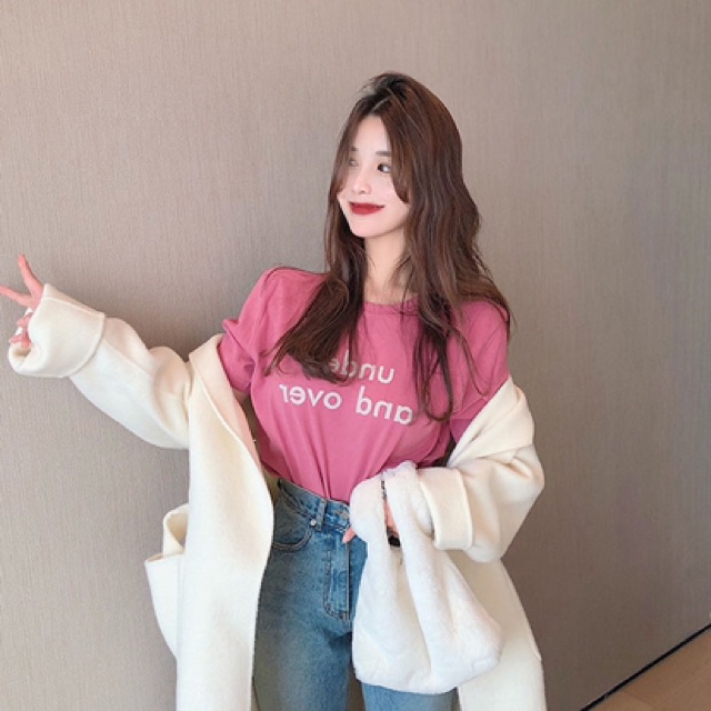 พร้อมส่ง-เสื้อยืดแขนสั้น-สไตล์เกาหลี-no-105