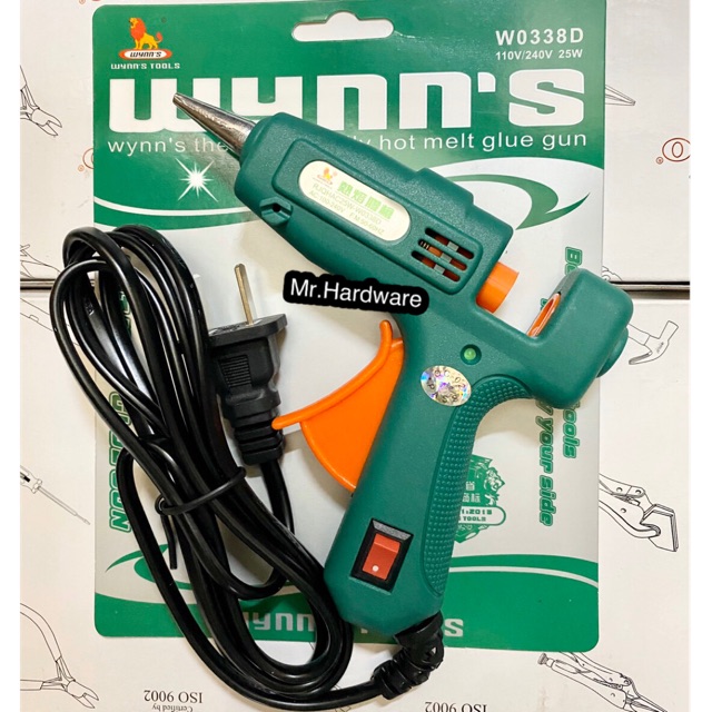 ภาพหน้าปกสินค้าปืนยิงกาวไฟฟ้า Wynns (มีสวิตช์เปิด-ปิด) 25W จากร้าน mrhardware2 บน Shopee