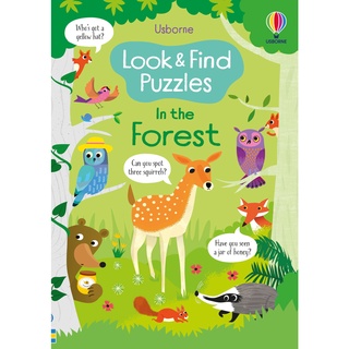 DKTODAY หนังสือ USBORNE LOOK AND FIND PUZZLES:IN THE FOREST Age 4+