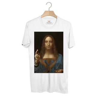 BP835 เสื้อยืด Leonardo da Vinci : Salvator Mundi
