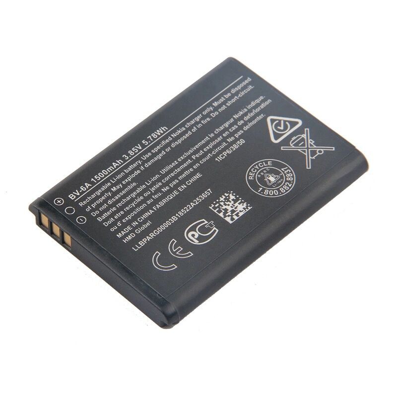 แบตเตอรี่-bv6a-แบตเตอรี่สำหรับ-nokia-กล้วย-2060-3060-5250-8110-c5-03-1500mah