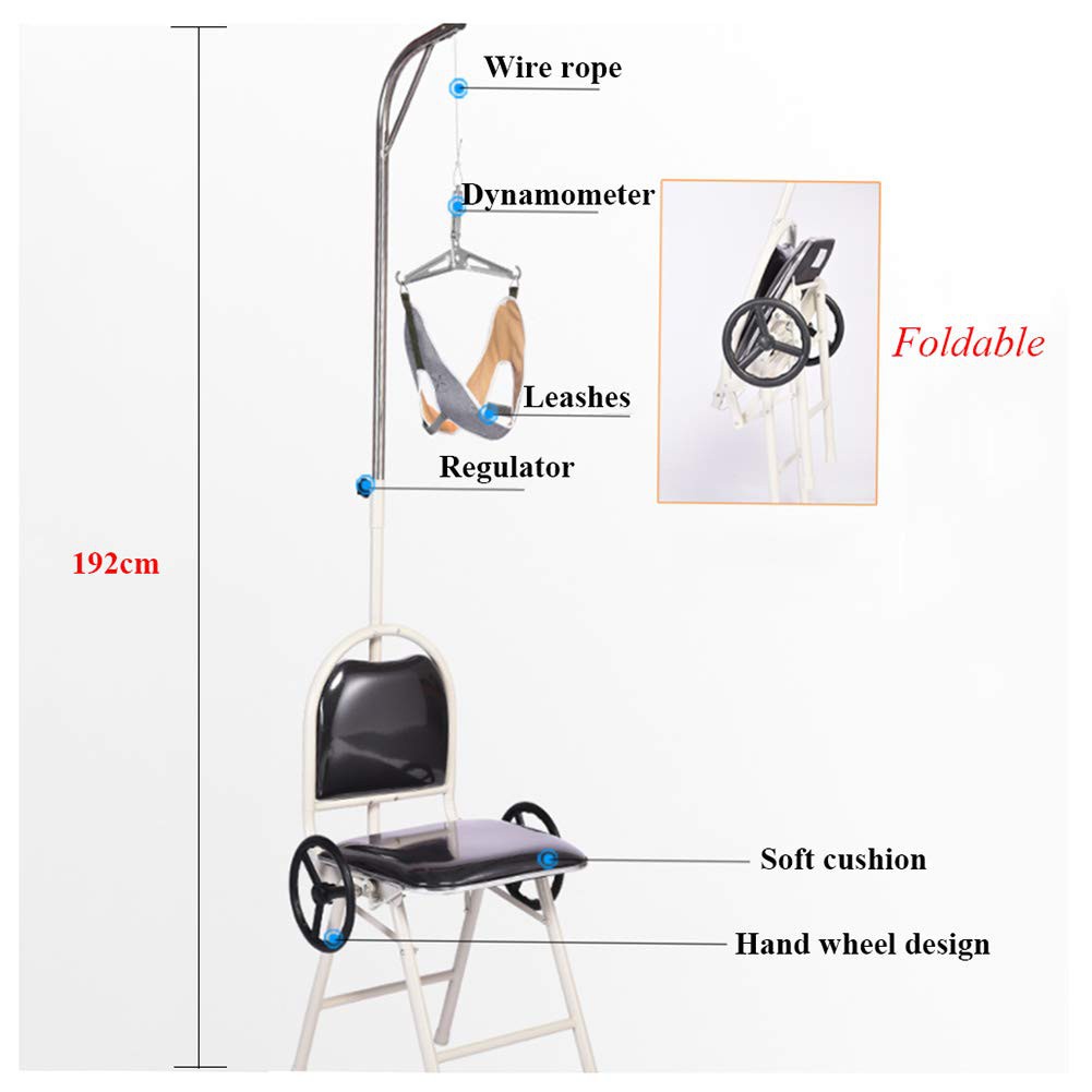 เก้าอี้ดึงคอ-เครื่องดึงคอแบบนั่ง-สำหรับ-กระดูกคอเสื่อม-ที่ดึงคอ-อุปกรณ์-ดึงคอ-เครื่องยืดกระดูกคอ-เก้าอี้ดึงคอ