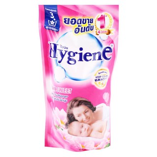 FABRIC SOFTENER FABRIC 600ml HYGIENE PINK SWEET PACK3 รีฟิลน้ำยาปรับผ้านุ่ม ไฮยีน พิ้งค์สวีท 600 มล. แพ็ค 3 น้ำยาปรับผ้า