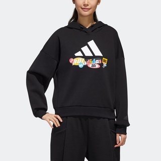 adidas UR Hooded Sweatshirt ผู้หญิง สีดำ GK8673