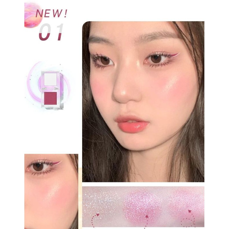 5346-แท้-มีของ-1ตลับ2แบบ-novo-smallice-highlight-blush-บลัชออน-บลัชเชอร์และไฮไลท์-เนื้อดินน้ำมัน-รหัส-72036