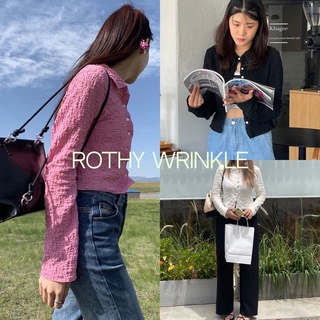 ภาพหน้าปกสินค้าcpjgirlxx | Rothy wrinkle Top - 3col [9.9] เสื้อผ้าย่น แขนยาว เกาหลี ที่เกี่ยวข้อง