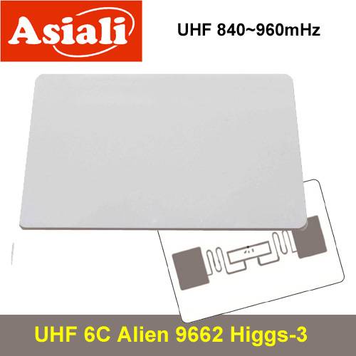 ภาพหน้าปกสินค้าUHF 6C White Card Long-distance Vehicle Access Card Personnel Access Control Time Attendance Card Alien9662 Chip จากร้าน overyoung บน Shopee