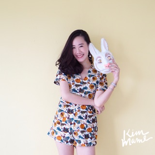 ภาพหน้าปกสินค้าKimmame - จั้มสูท รุ่น White Daffodil Linen Playsuit (Sale) ที่เกี่ยวข้อง
