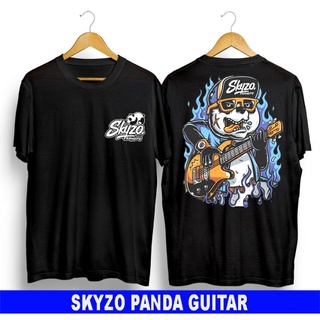 【2022tshirts】ใหม่ล่าสุด เสื้อยืดผ้าฝ้าย แขนสั้น พิมพ์ลายแพนด้า skyzo panda guitar babygang แนวตลก เรียบง่าย สําหรับผู้ชา