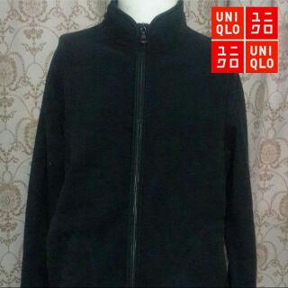 เสื้อfleece uniqlo สีดำ