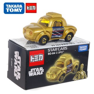 โมเดลรถยนต์ Takara Tomy Tomica Star Wars SC-04 C-3PO Metal Diecast Vehicles Toy Cars