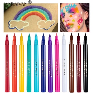 12 Colors Rainbow Liquid Eyeliner Waterproof Long Lasting Not Smudge Quick Dry Colorful Eye Liner Makeup