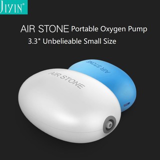 Jiyin Air Stone เครื่องปั๊มออกซิเจน 3W เสียงเงียบ ขนาดเล็ก พกพาง่าย ชาร์จ USB สําหรับตู้ปลา