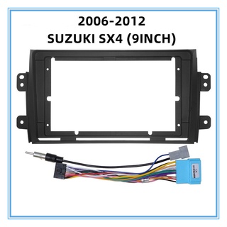 อะแดปเตอร์กรอบรถยนต์ สําหรับวิทยุสเตอริโอ Suzuki SX4 2006-2012 Android